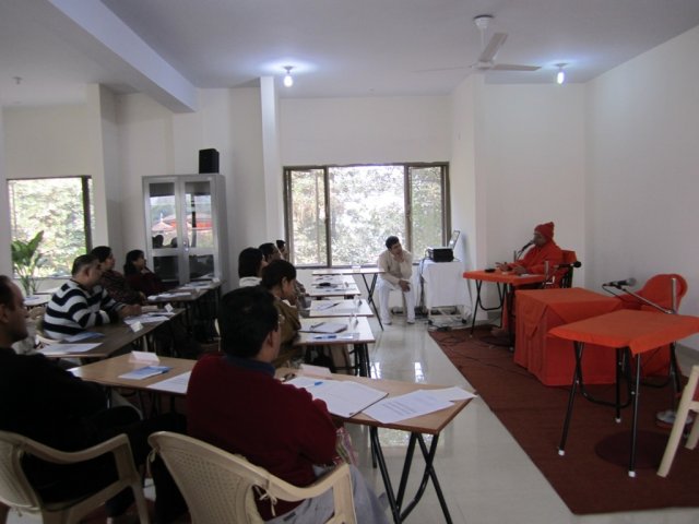 with participants of experiential vedanta programme in delhi